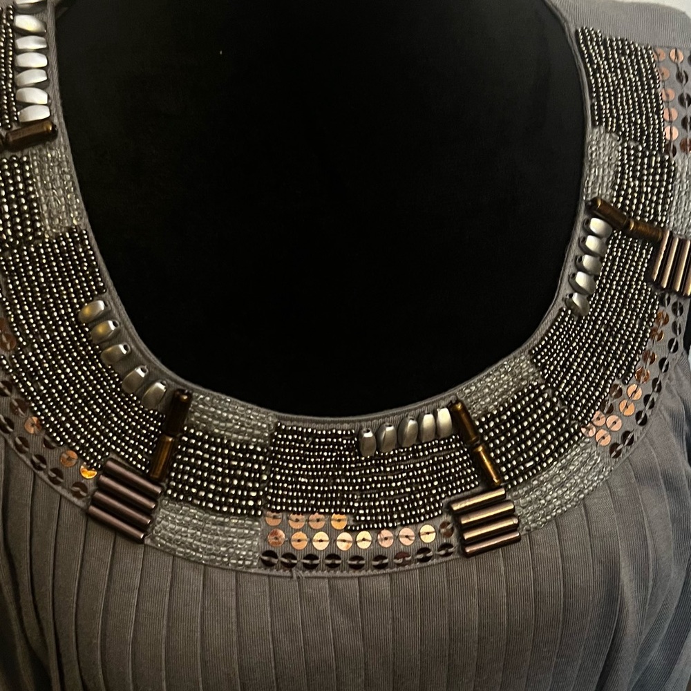 Grey studded dress